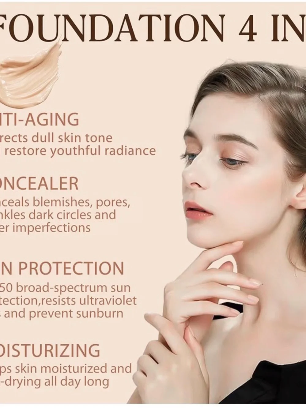 Foundation Medium Spectrum SPF 50 - Warm Beige